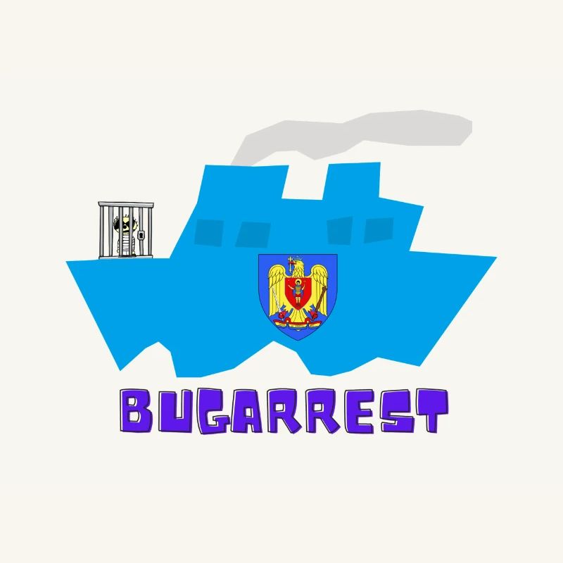 Bukarest vs Bugarrest, eingesperrt vorn auf Schiff