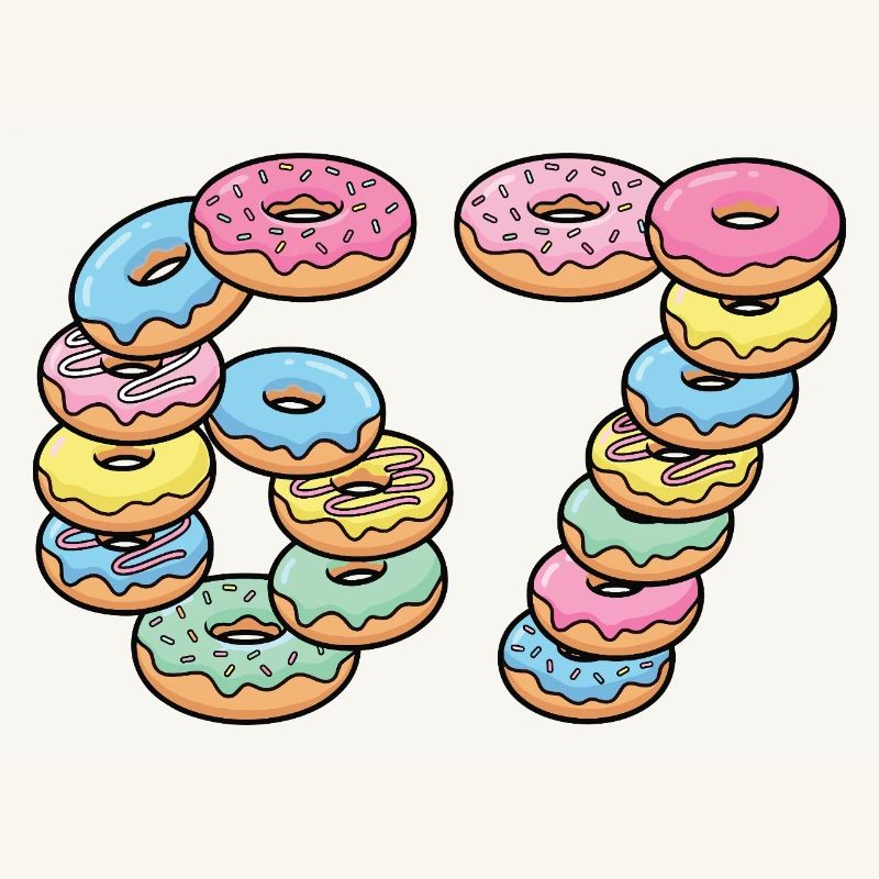 Pastel Donut Stack 67 Pattern