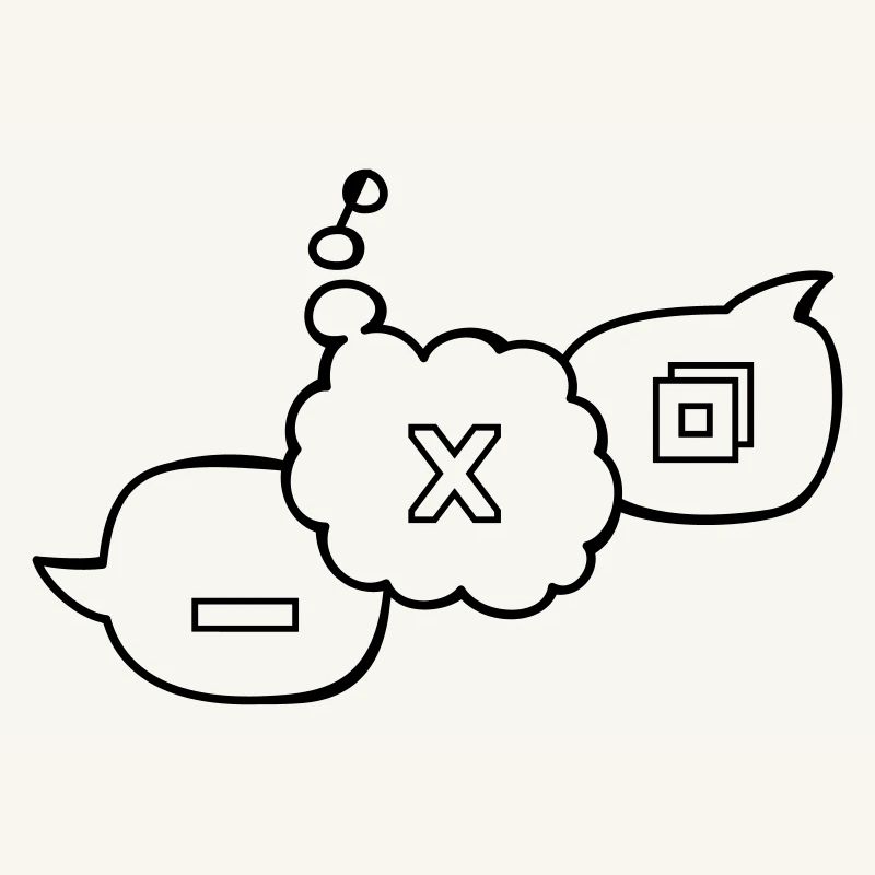 Computer speech bubbles