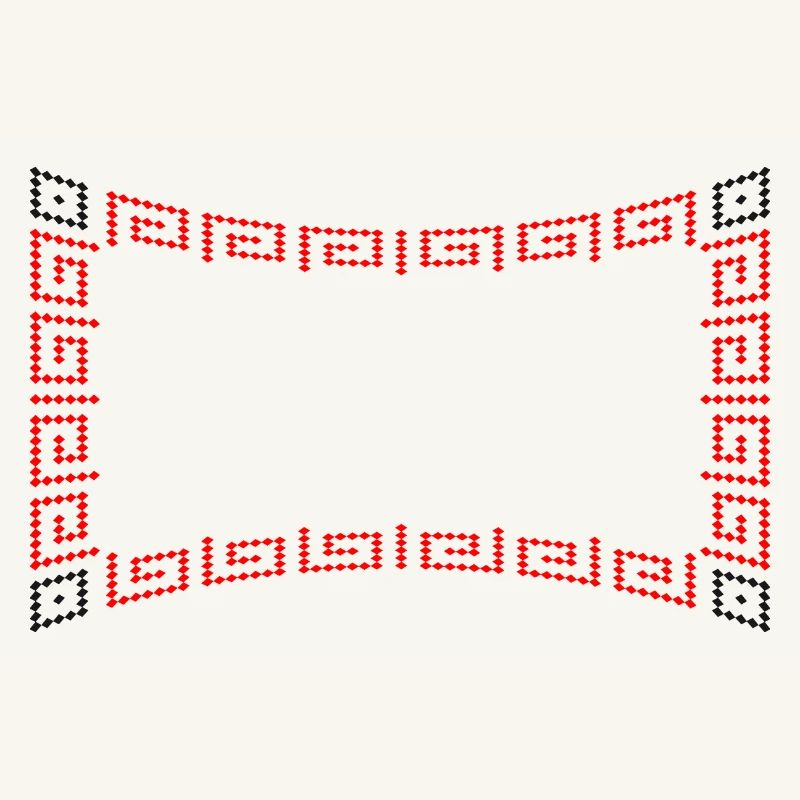 Frame pattern red
