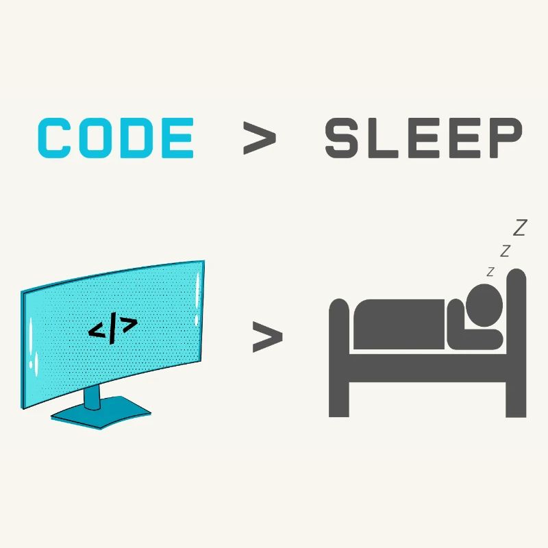 Code vs Sleep: Coder im Schlafmodus