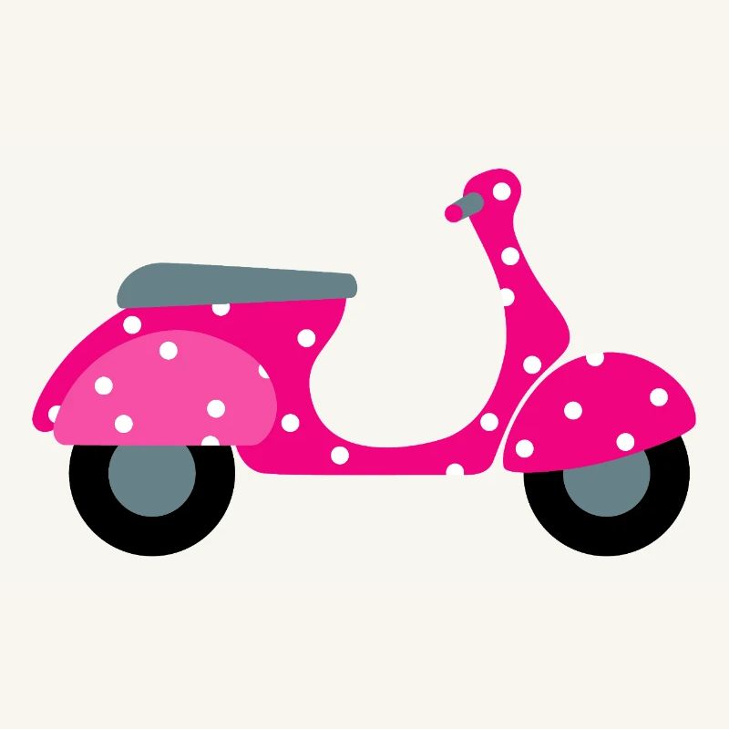 Roller Dots Pink Dots Pattern Retro Vintage Fan