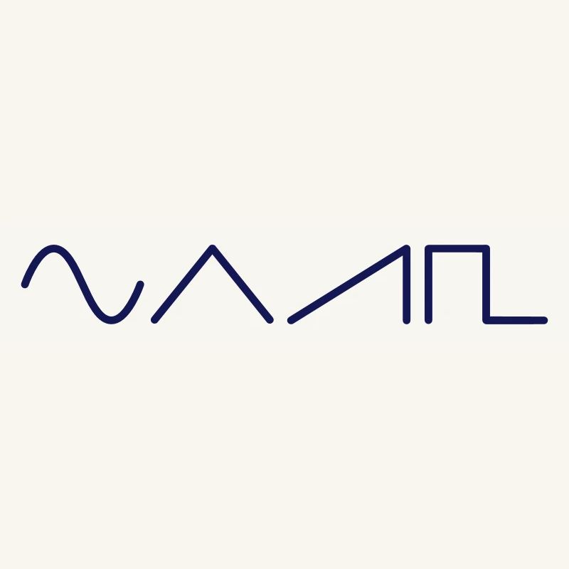 Synth waveforms horizontal
