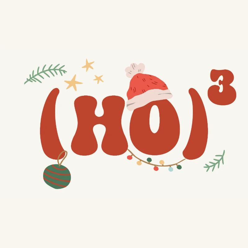 Mathématiques de Noël Hohoho Math Formule Math