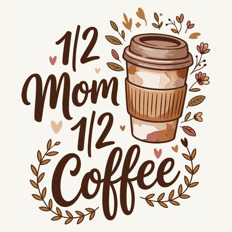 Mutter Koffein Halb Mama Halb Kaffee