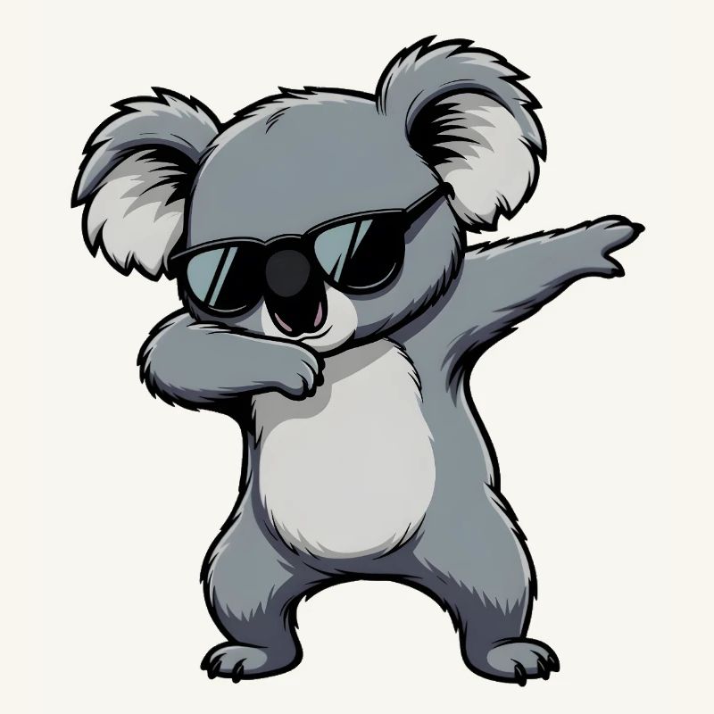 Dabbing Koala