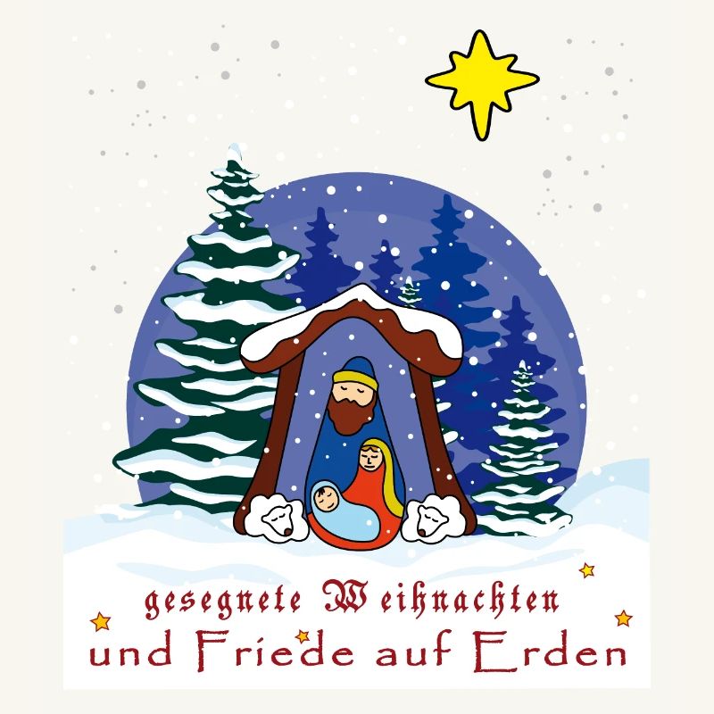 gesegnete Weihnachten, Weihnachtskrippe