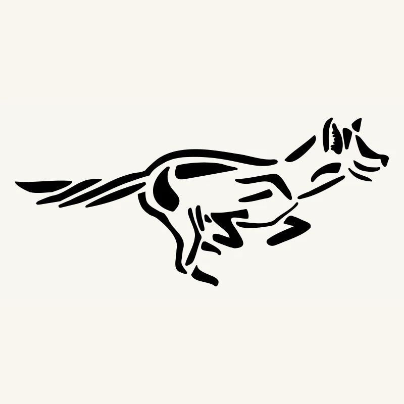 Running fox