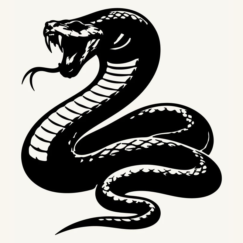 Silhouette du python serpent