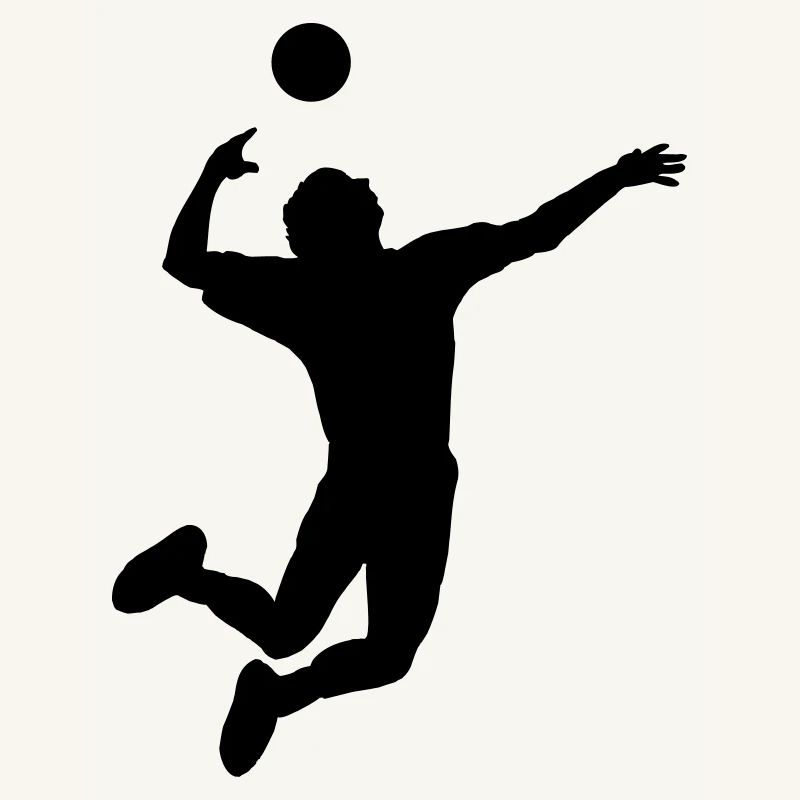 Volleyball gesprungen Schlag oder Service