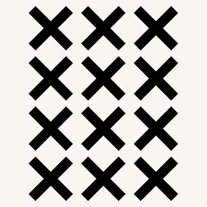 X pattern grid design