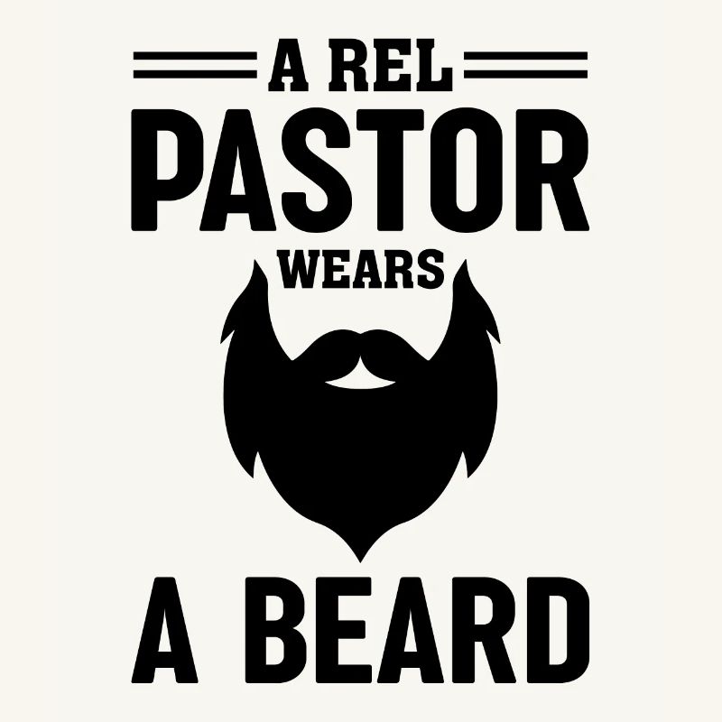 Ein Echter Pastor Trägt Einen Bart Christlicher