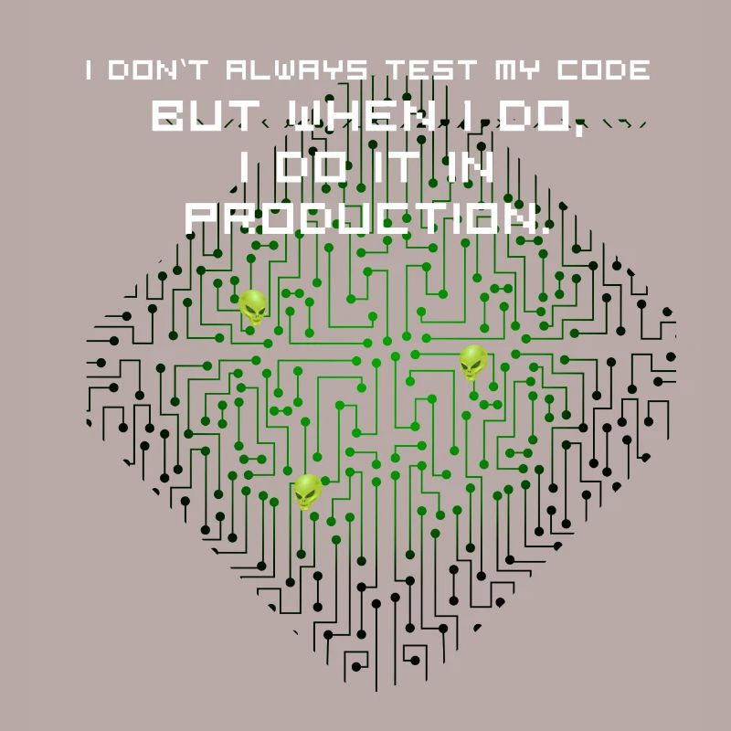 test code nerd joke spruch pc programmer geek i