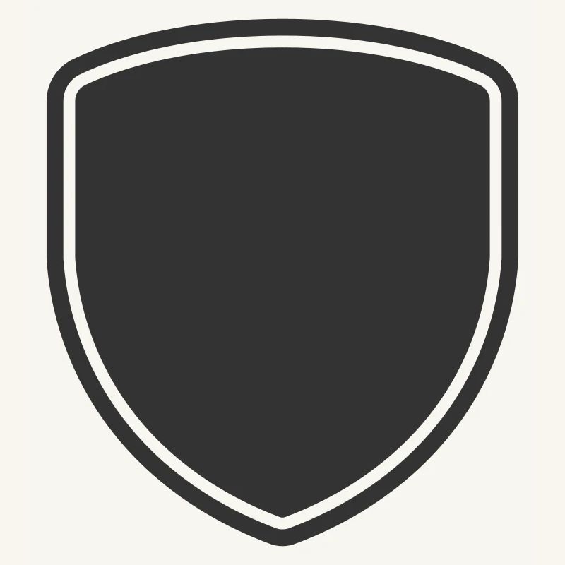 SHIELD BADGE PATCH SHAPE LOGO
