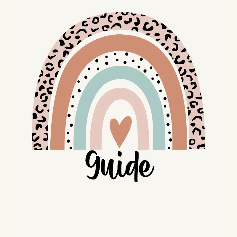 Guide Rainbow Leopard Funny Guide Gift