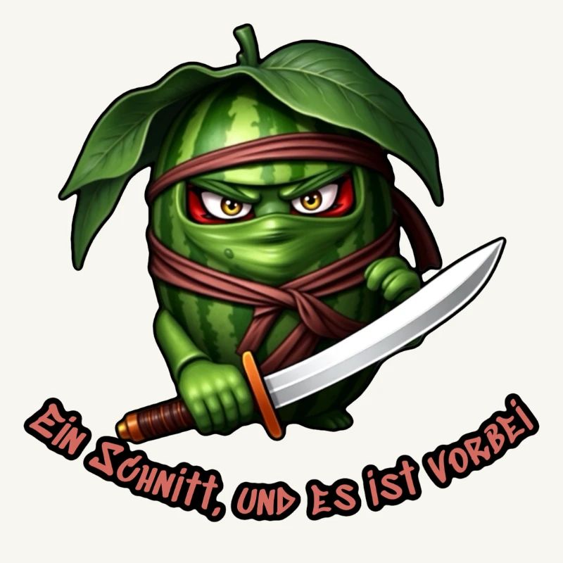 Ninja pastèque avec l’épée