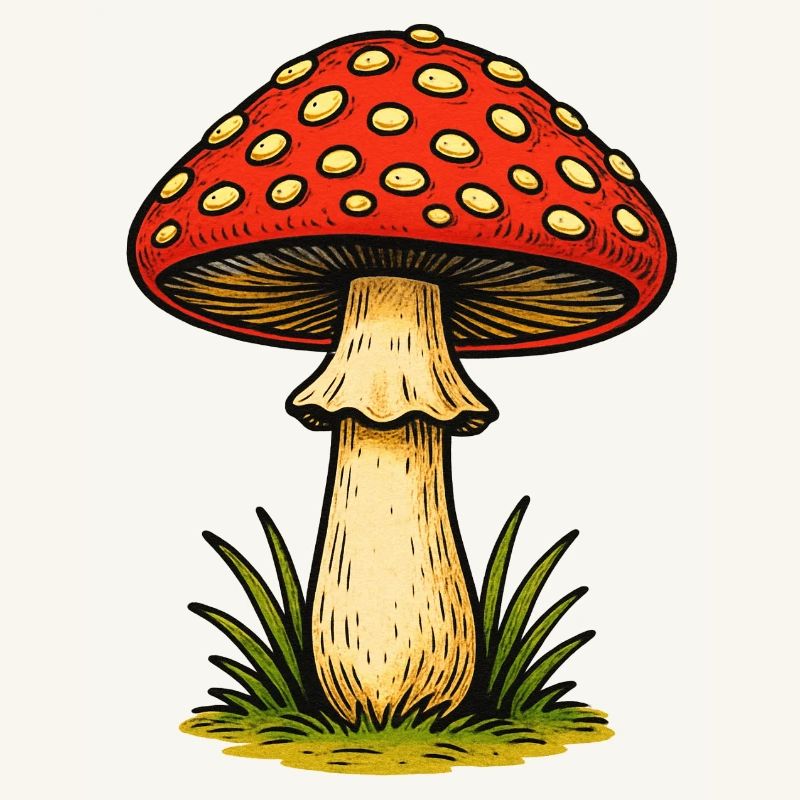Red Toadstool Retro