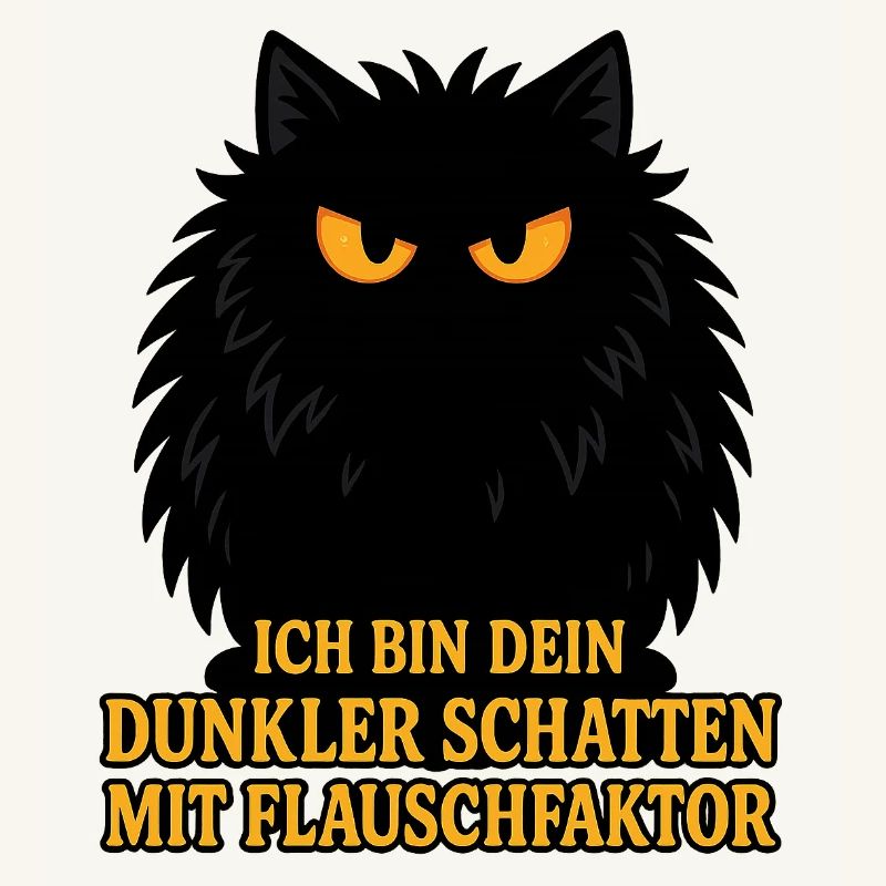 Dark shadow with fluff factor – cat