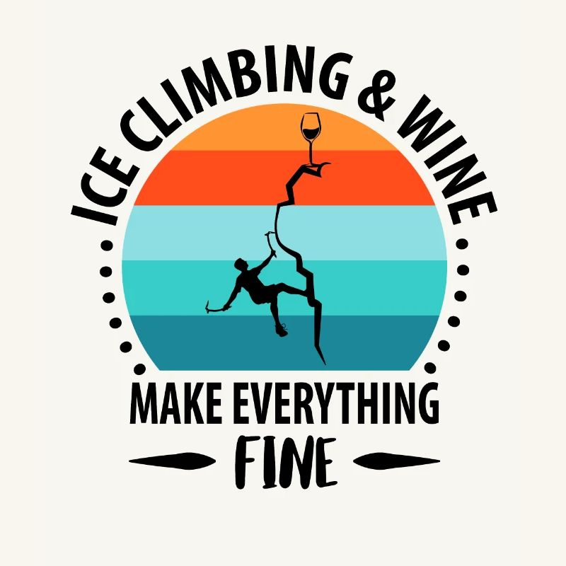 Eisklettern Eiskletterer Eispickel Bergsteigen