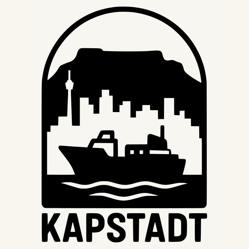 Cape Town Silhouette Table Mountain