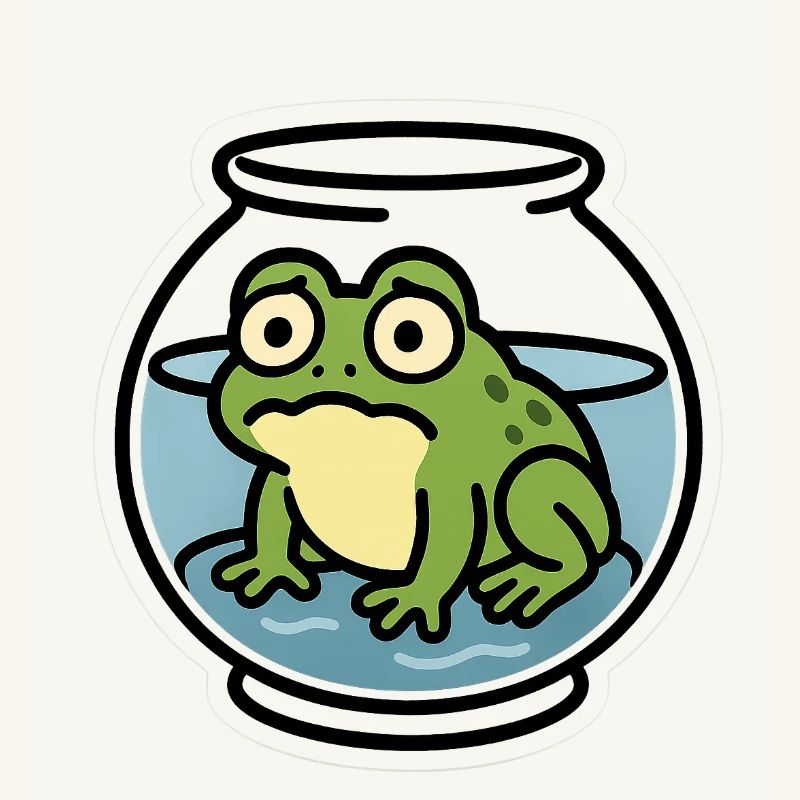 Grenouille dans un bol