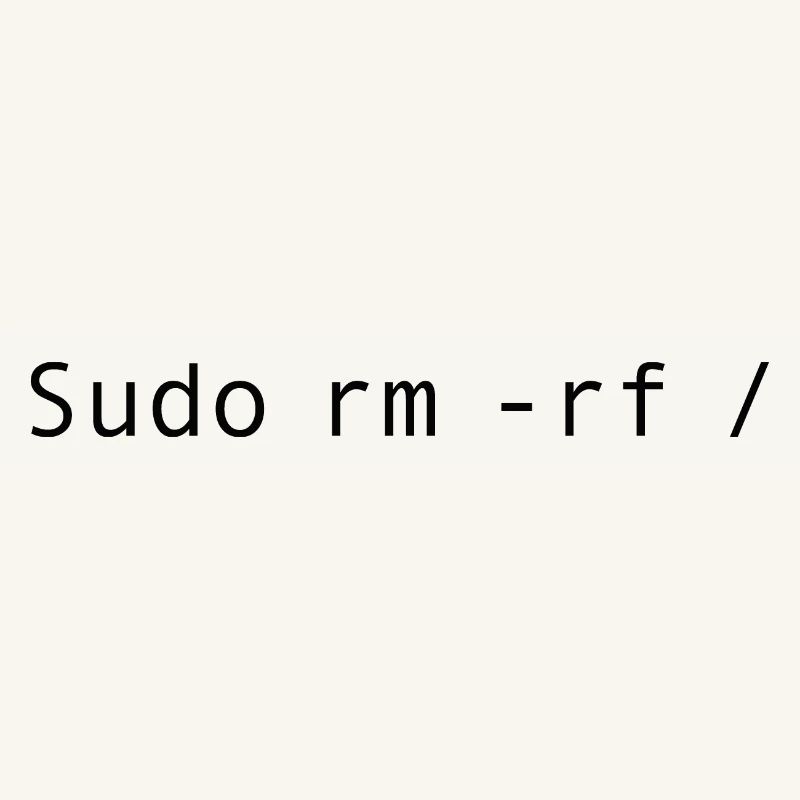 Linux-Codierung sudo rm -rf /
