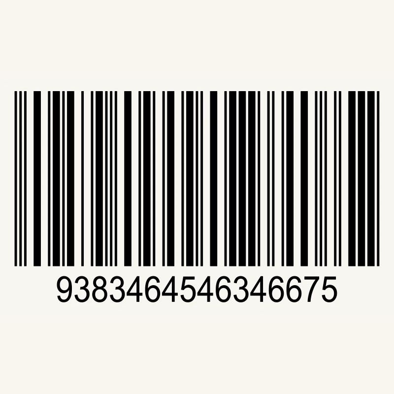 Barcode / barcode in black with numbers