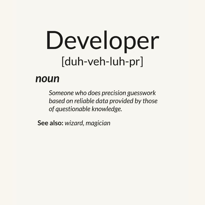 Funny Developers Gift Developer Definition Gift