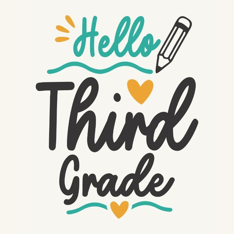 Hello Third Grade Back To School Teacher Student