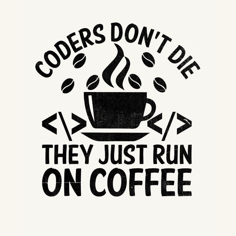 Kaffee-Codierung Programmierer Programmierer Entwickler Nerd Coff