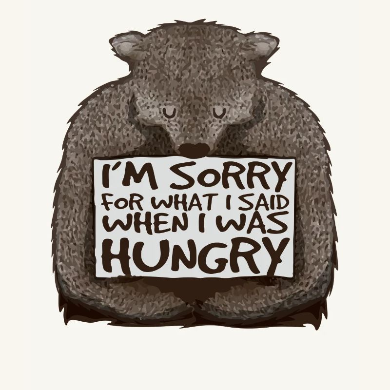 Désolé, j’avais faim.