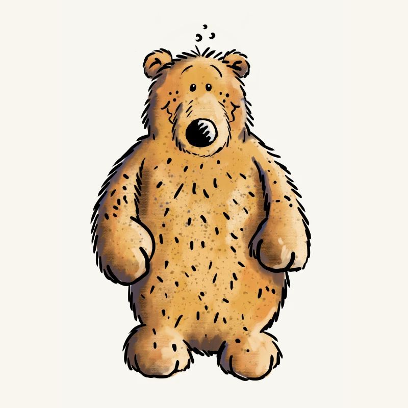 Dicker Braunbär - Bär - Teddy - Comic