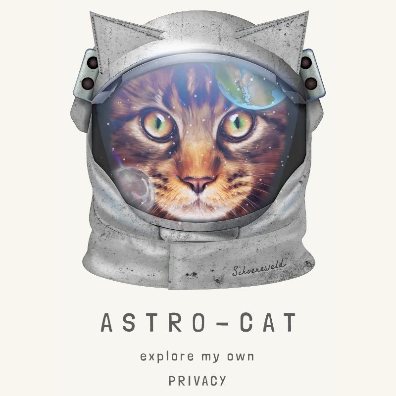 | de chat de l’espace Chat astronaute dans l’espace