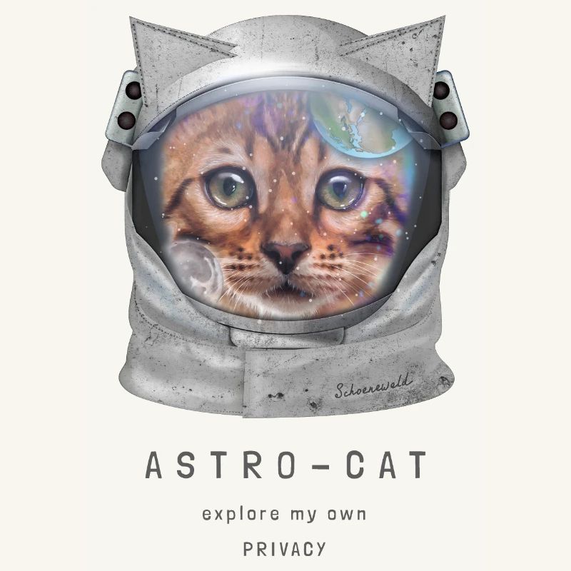 Astro chat Chat de l’espace Chat astronaute Chat dans l’espace