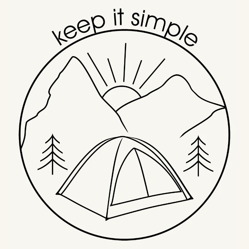 Keep it simple (schwarze Version)