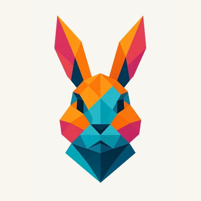Lapin | Tête de lapin Impression / Impression / Design