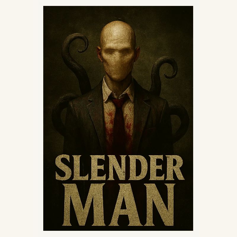 Slender Man VHS Forest Glitch Horror Tee