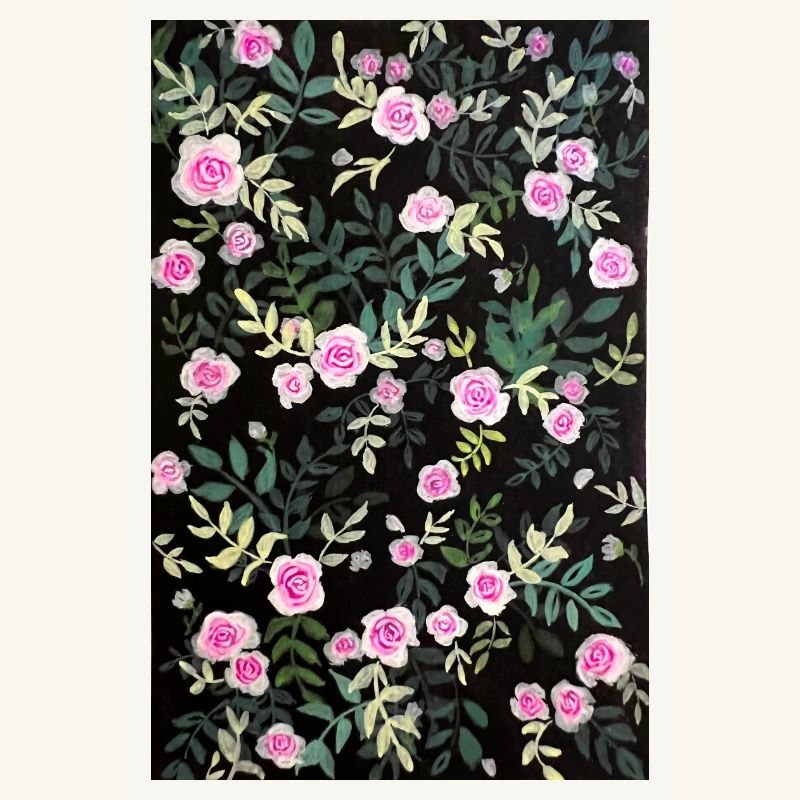 Vintage rose pattern