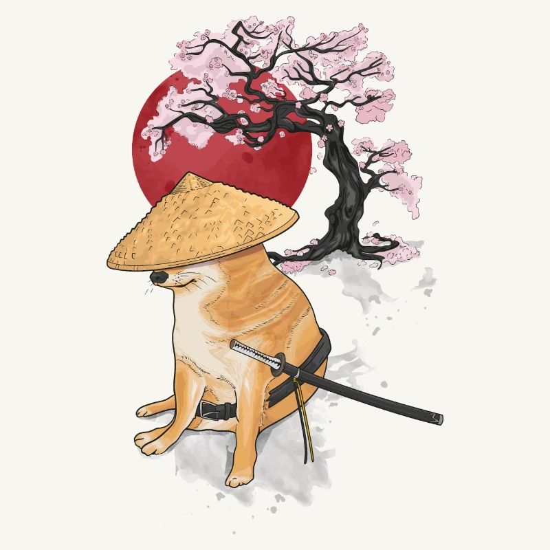 cheems samurai