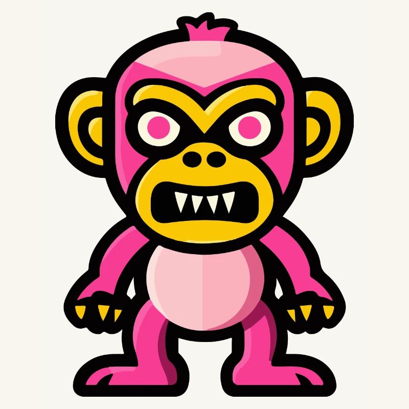 Monkey Halloween Comic Funny