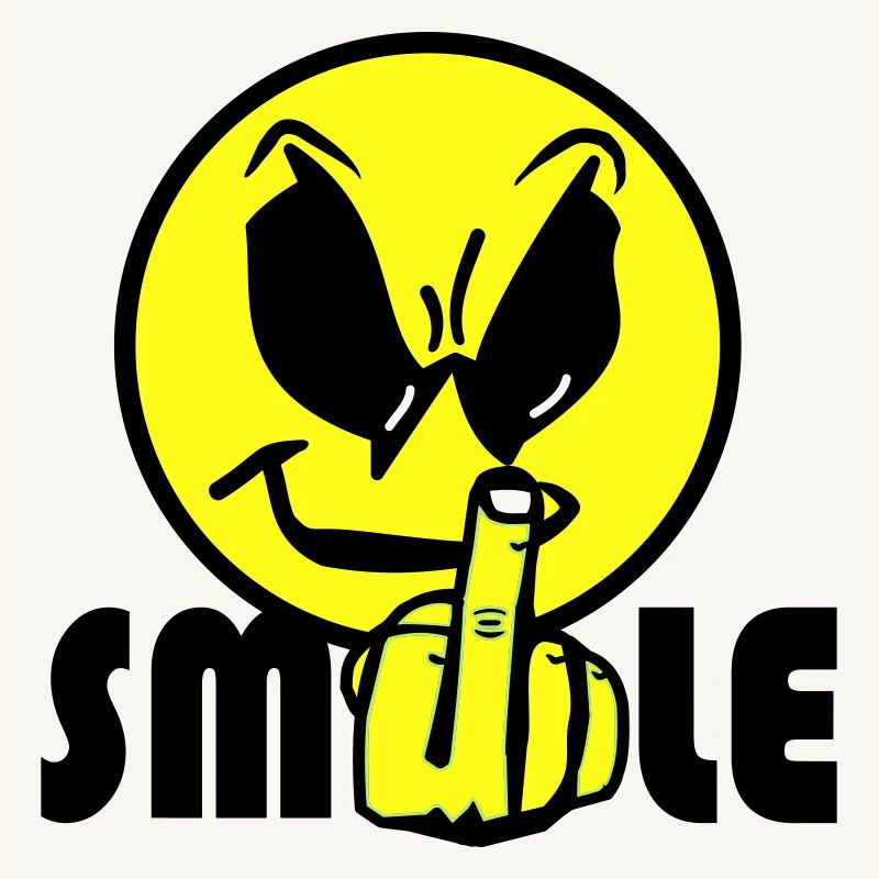 Logo de texte de sourire