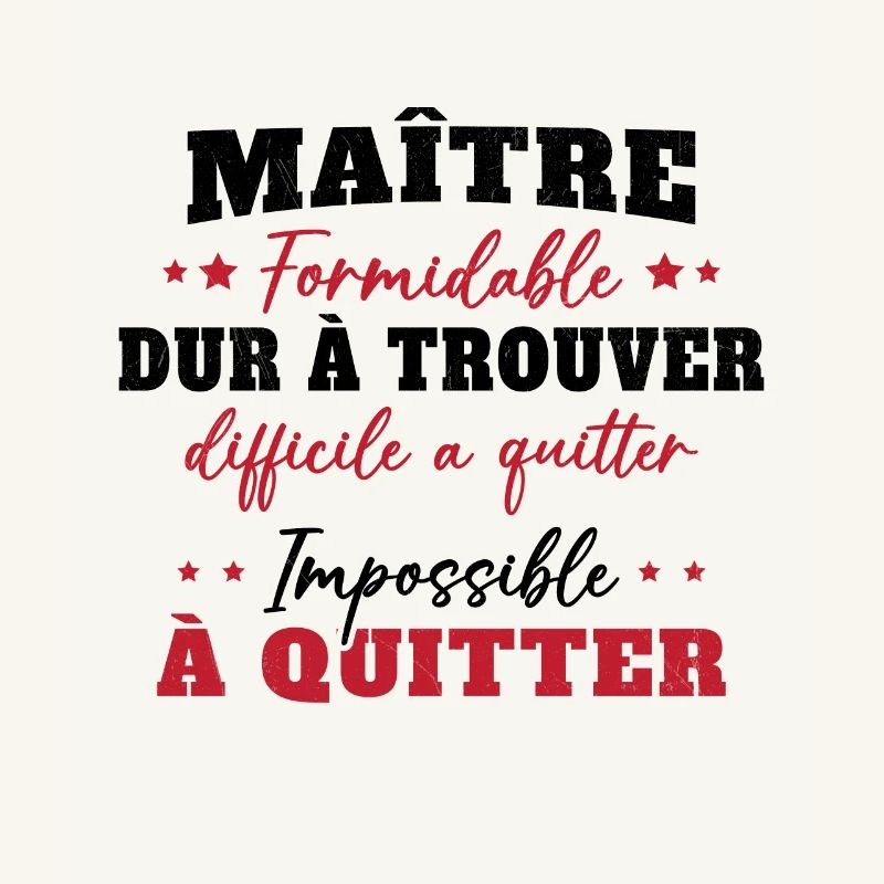 Maître formidable idée cadeau maître d'école