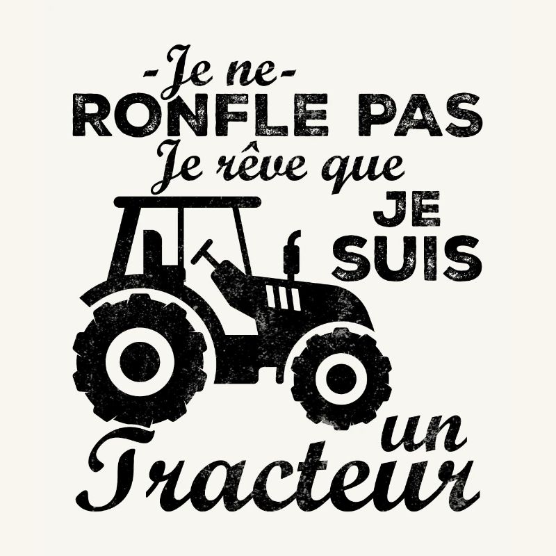 Ich schnarche nicht, ich träume, dass ich ein Traktor bin