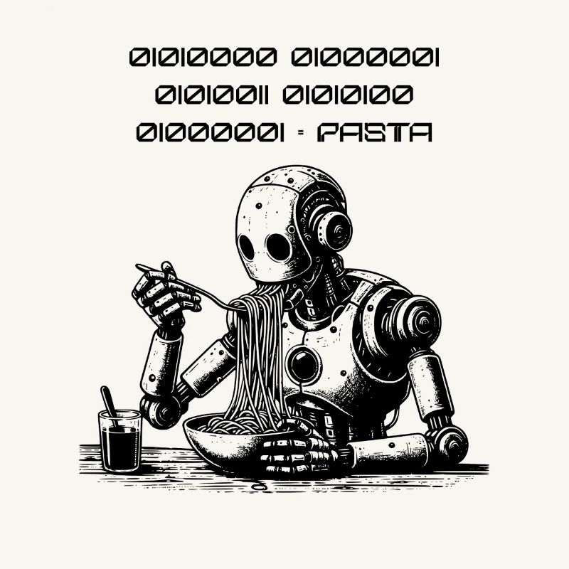 Binärer Pasta Code Robot