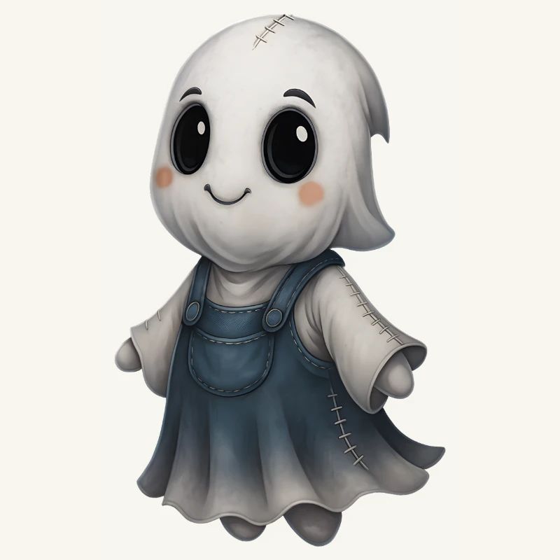 Cute Ghost Friend Patchwork