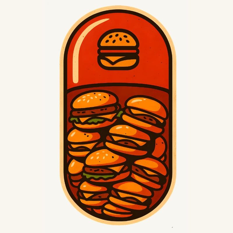 Drôle de hamburger Stack Lover Design
