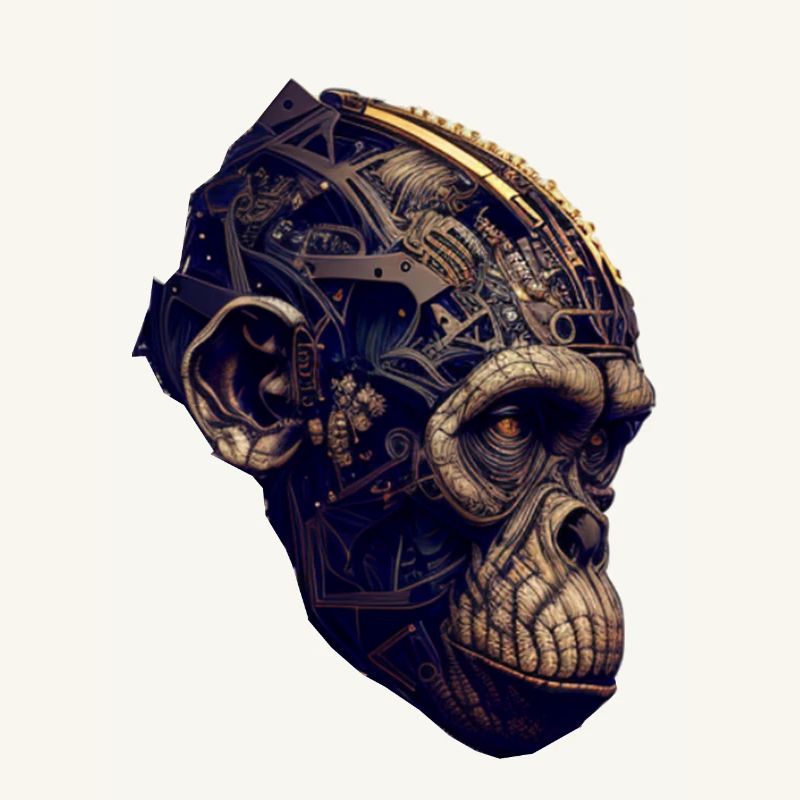 Advanced evolution: The monkey meets AI