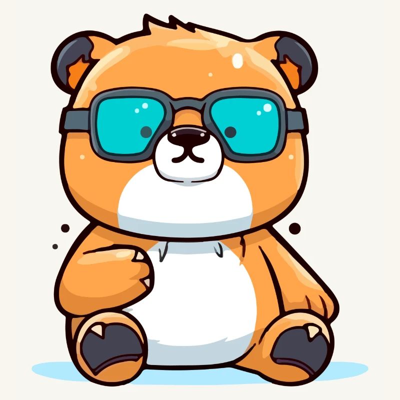 Molko the bespectacled bear
