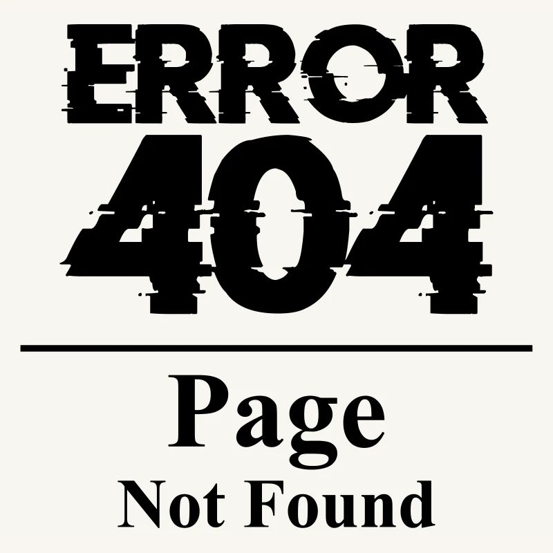 Error 404 Page not found saying page Internet bug
