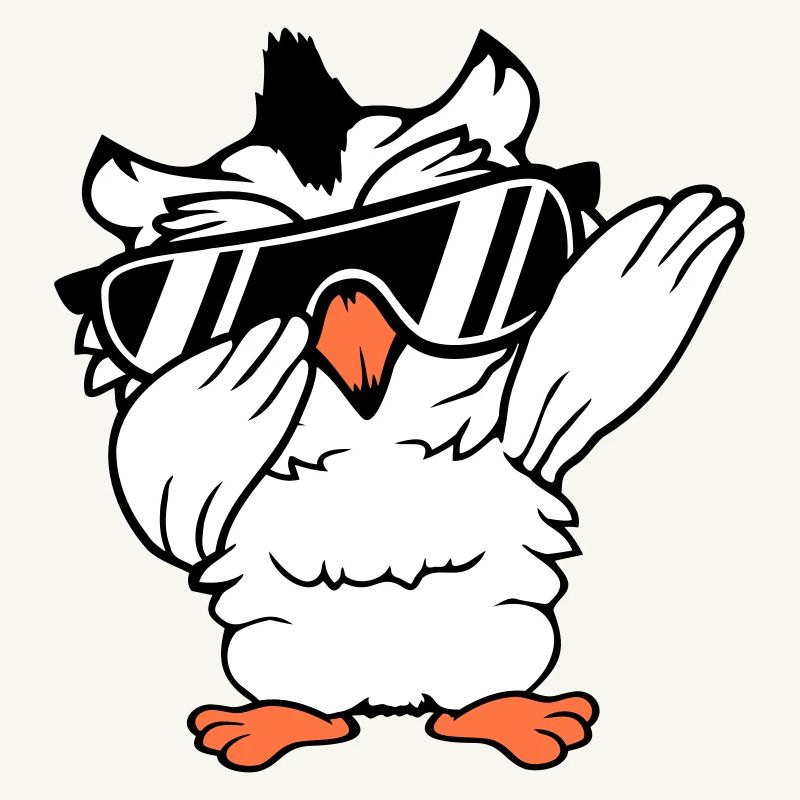 Eule Dabbing Dab Dance Pose Geste Sonnenbrille süß